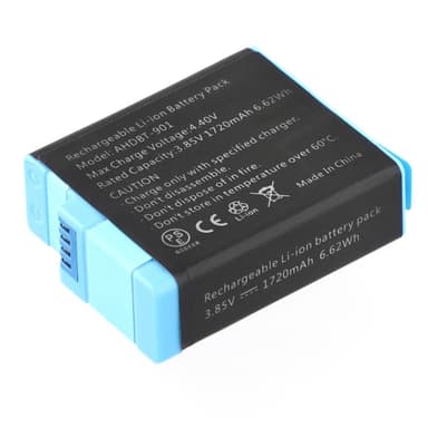 Batteri for GoPro Hero 12 11 10 9 3,85V 1720mAh AHDBT-901 erstatningsbatteri