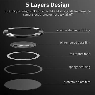 For Samsung Galaxy S25 Ultra Kameralinsebeskytter ENKAY Metallring Linsefilm