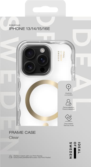 Ideal of Sweden iPhone 13/14/15/16e Frame deksel (gjennomsiktig)