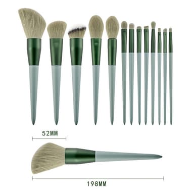 13 stk Makeup Brush Set Kosmetiske børster Soft Fiber Foundation Contour - Rosa