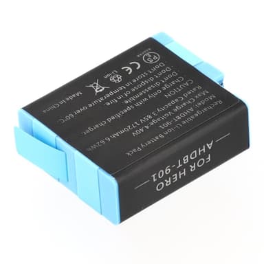 Batteri for GoPro Hero 12 11 10 9 3,85V 1720mAh AHDBT-901 erstatningsbatteri