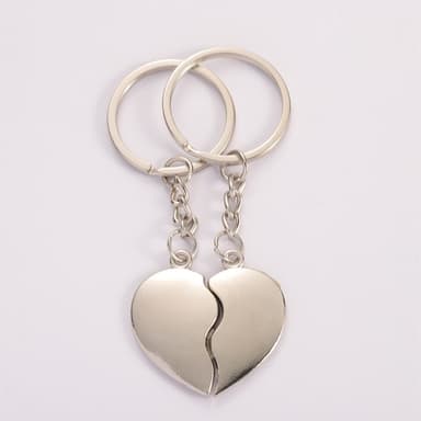 1 par kjærlighetsnøkkelringer nøkkelring All Hearts Breaking Heart Hearts