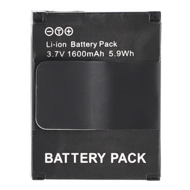Batteri for GoPro Hero 3 kamera 3,7V 1600mAh AHDBT-201/301 erstatningsbatteri