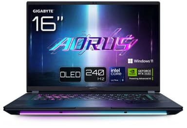 Gigabyte AORUS MASTER 16 U9-275HX/32/2TB/RTX5080 16" bærbar gaming PC
