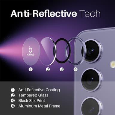 NORTHJO for Samsung Galaxy S25+ Herdet Glass Kameralinsebeskytter