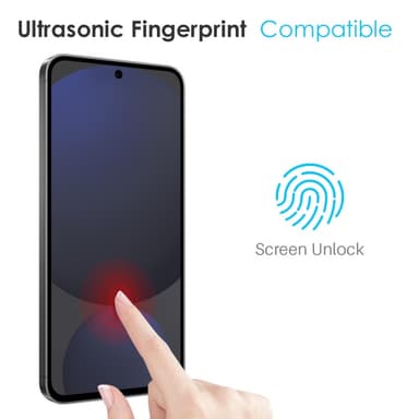 NORTHJO For Samsung Galaxy S25 5G TPU Telefondeksel med Herdet Glass Skjermbeskytter