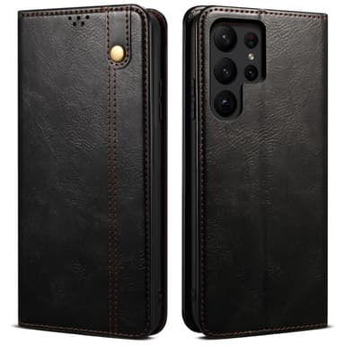 Til Samsung Galaxy S25 Ultra Lommebok-deksel - Svart
