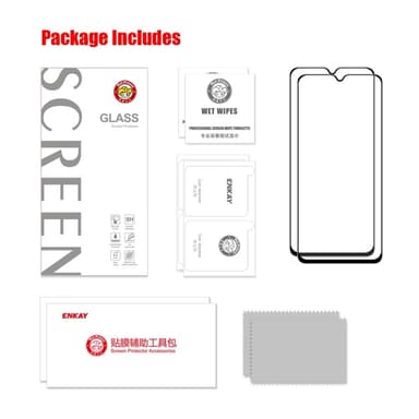 ENKAY 2stk herdet glass skjermbeskyttere til Samsung Galaxy A26 5G