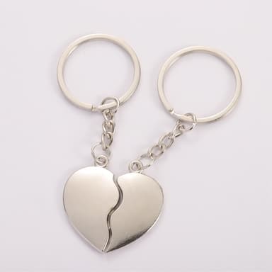 1 par kjærlighetsnøkkelringer nøkkelring All Hearts Breaking Heart Hearts