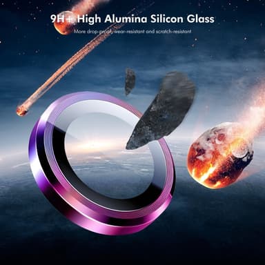 For iPhone 16e Kameralinsebeskytter ENKAY Hat-Prince Metallring Linsefilm