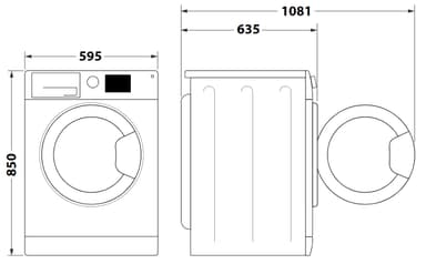 Whirlpool vaskemaskin/tørketrommel FFWDD 1176258 BCV EE (11/7 kg)