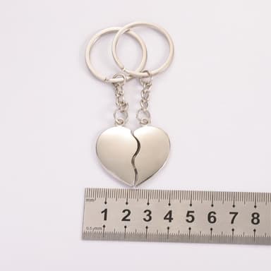1 par kjærlighetsnøkkelringer nøkkelring All Hearts Breaking Heart Hearts