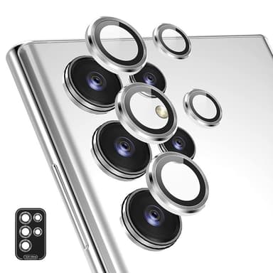 For Samsung Galaxy S25 Ultra Kameralinsebeskytter ENKAY Metallring Linsefilm