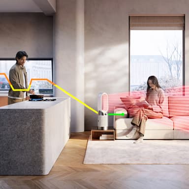 Dyson Hot + Cool HP1 luftrenser 544826-01 (hvit/sølv)