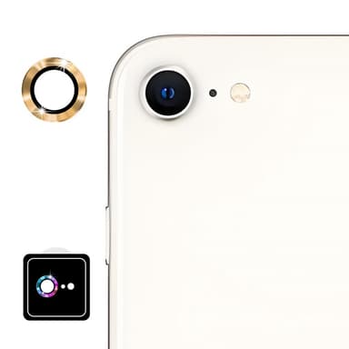 For iPhone 16e Kameralinsebeskytter ENKAY Hat-Prince Metallring Linsefilm