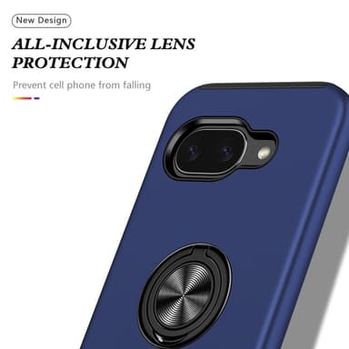 For Pixel 9A Hybrid Deksel med Fingerring