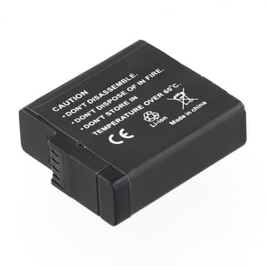 Batteri for GoPro Hero 7 6 5 3,85V 1250mAh AHDBT-501 601 701 erstatningsbatteri