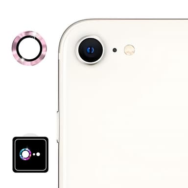 For iPhone 16e Kameralinsebeskytter ENKAY Hat-Prince Metallring Linsefilm