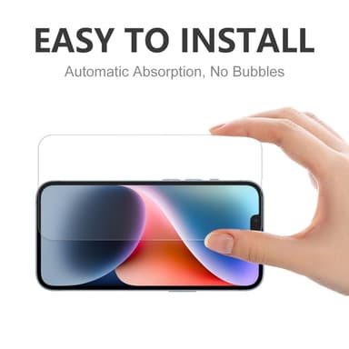 ENKAY 2stk herdet glass skjermbeskyttere til iPhone 16e Transparent
