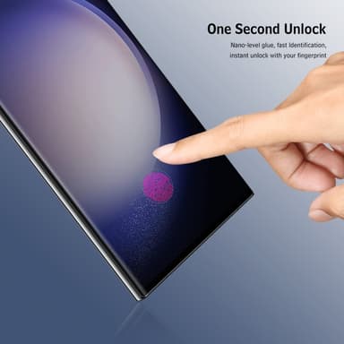 ENKAY skjermbeskytter i herdet glass til Samsung Galaxy S23 Ultra