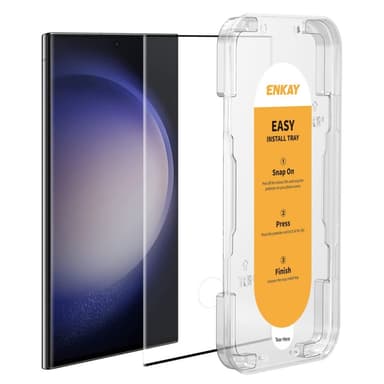 ENKAY skjermbeskytter i herdet glass til Samsung Galaxy S23 Ultra