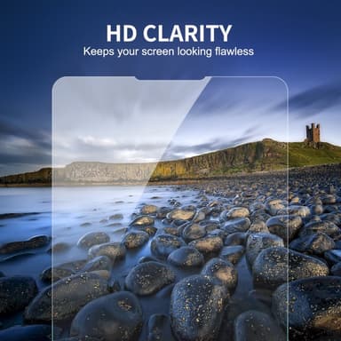 ENKAY 2stk herdet glass skjermbeskyttere til iPhone 16e Transparent
