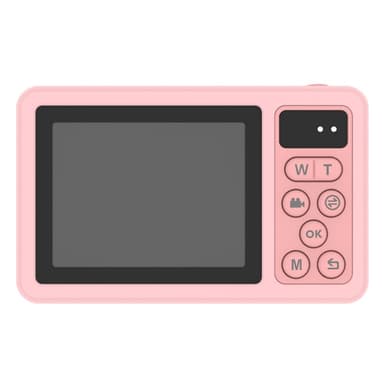 Digitalkamera Doble skjermer vanntett kamera + 32 GB kort + kortleser - rosa