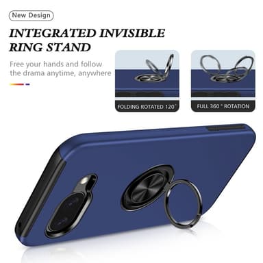 For Pixel 9A Hybrid Deksel med Fingerring
