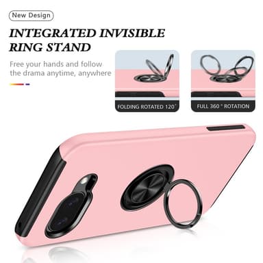 For Pixel 9A Hybrid Deksel med Fingerring