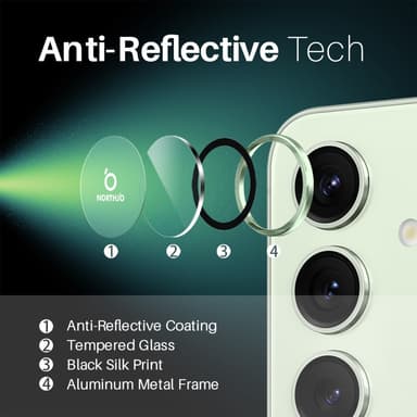 NORTHJO for Samsung Galaxy S25+ Herdet Glass Kameralinsebeskytter