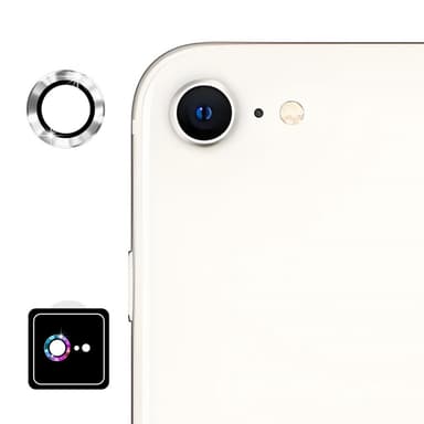 For iPhone 16e Kameralinsebeskytter ENKAY Hat-Prince Metallring Linsefilm