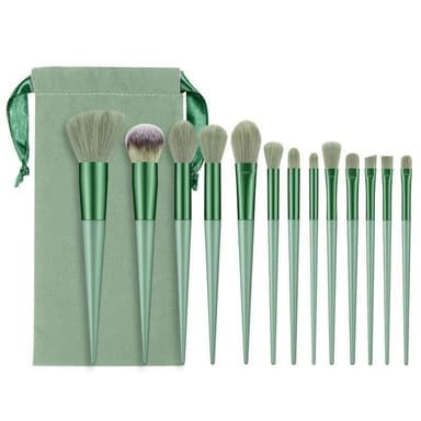 13 stk Makeup Brush Set Kosmetiske børster Soft Fiber Foundation Contour -