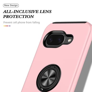 For Pixel 9A Hybrid Deksel med Fingerring