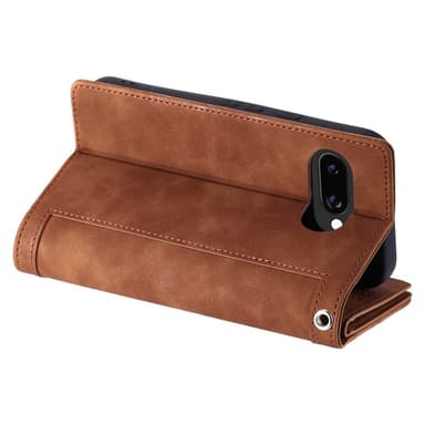 Til Google Pixel 9A Deksel med glidelås og 9 kortspor