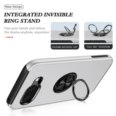 For Pixel 9A Hybrid Deksel med Fingerring