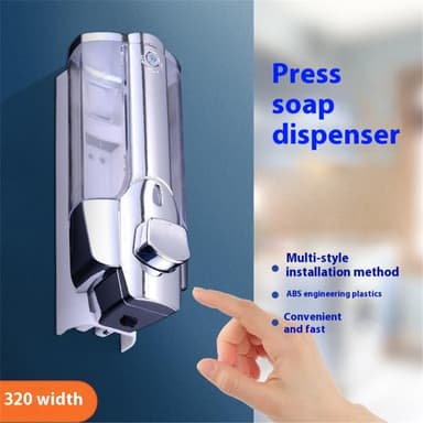 Såpedispenser Veggmontert Håndsåpedispenser 350ML Dusjpumpedispenser