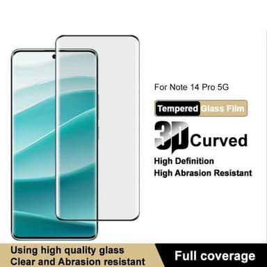IMAK Pro+ Herdet Glass – Fullskjermsbeskyttelse for Xiaomi Redmi Note 14 Pro+ 5G