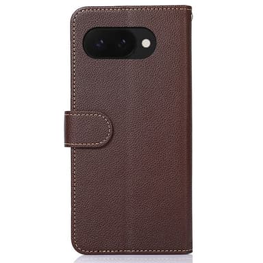 KHAZNEH Til Google Pixel 9A Lommebok-deksel Litchi Texture Telefonveske