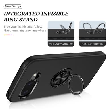 For Pixel 9A Hybrid Deksel med Fingerring