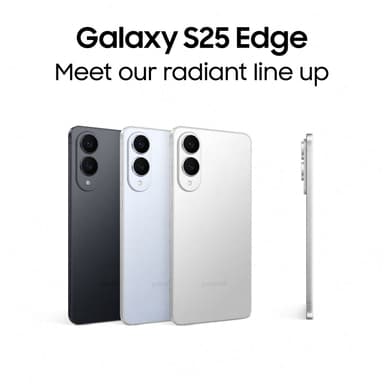 Samsung Galaxy S25 Edge 5G smarttelefon 12/256GB (Titanium Icyblue)