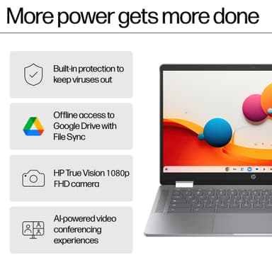 HP Chromebook x360 14 i3-N305/8/128/IPS 14” bærbar PC