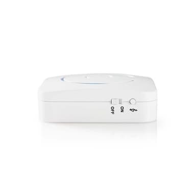 Nedis Bevegelsesdetektor Alarm | Batteri drevet | 6x AA/LR6 | 85 dB | Detektorrekkevidde: 6 m | Vegg | Blå / Hvit