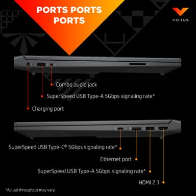 HP VICTUS 15 R5-8HS/16/512/4050 15,6" bærbar gaming-PC