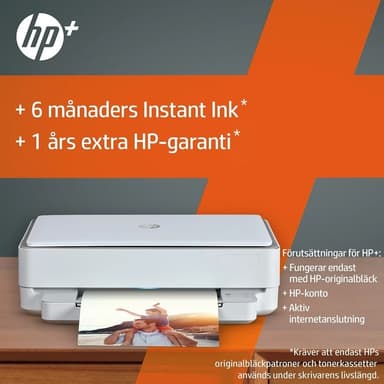 HP ENVY 6030e multifunksjonsskriver, 6 måneder Instant Ink & HP+