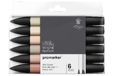 Winsor Promarker 6 stk, Skin Tones 1