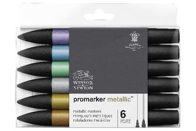 Winsor Promarker Metallic Marker 6 stk