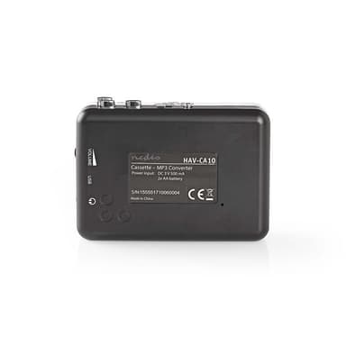 Nedis kassett Converter | Portable | Koblingsutgang: 1x 3.5 mm / 1x Mini USB | Tilbehør: USB-Cable | Batteri drevet / USB-Strøm
