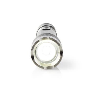 Nedis LED lommelykt | Batteri drevet | 4,5 V | 3 W | 2x AA | batterier følger med | Nominell lysfluks: 150 lm | Lysrekkevidde: 120 m | Strålevinkel: 46.1 ° | 10000 Omkoblingssykluser