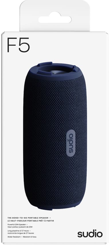 Sudio F5 Pro trådløs bærbar høyttaler (blå)