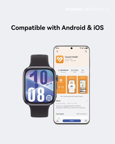 Huawei Watch Fit 4 smartklokke (lilla)